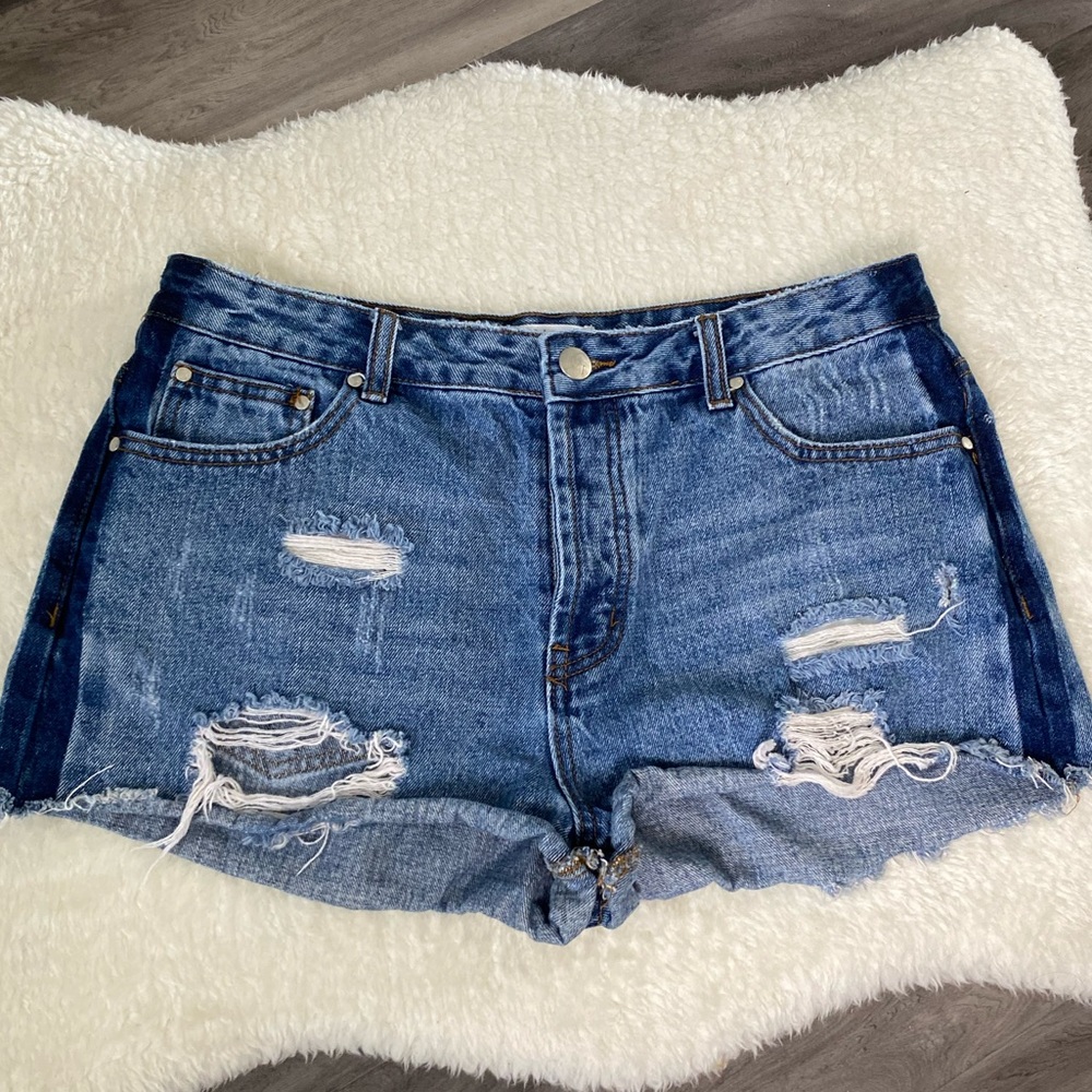 Tobi Distressed Jean Shorts